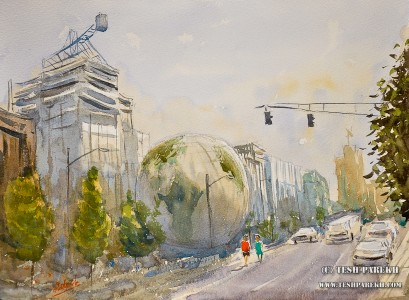 nature-research-center-raleigh-nc-plein-air-watercolor-painting