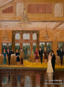 First dance of Katherine and Manny. Painted live at NRCC