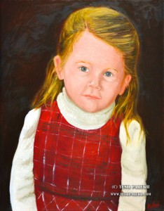 Julia. Oil portrait commission.