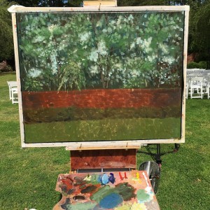 Southern Pines, NC LIVE Wedding Painting, Carol & Bruce