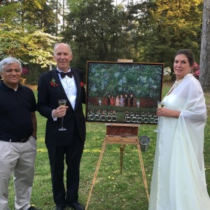 Live oil painting at Weymouth in Southern Pines